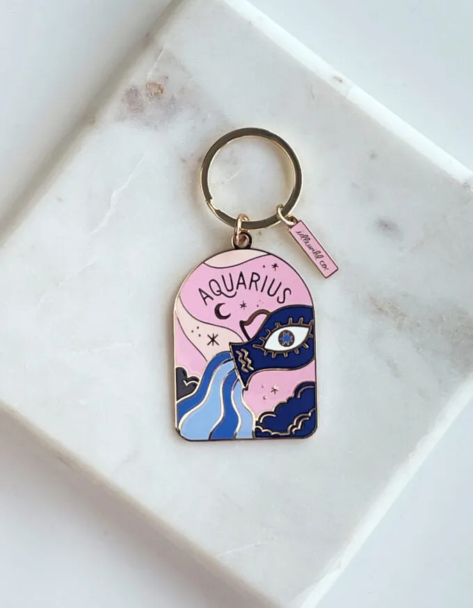 Enamel Key Chain Zodiac