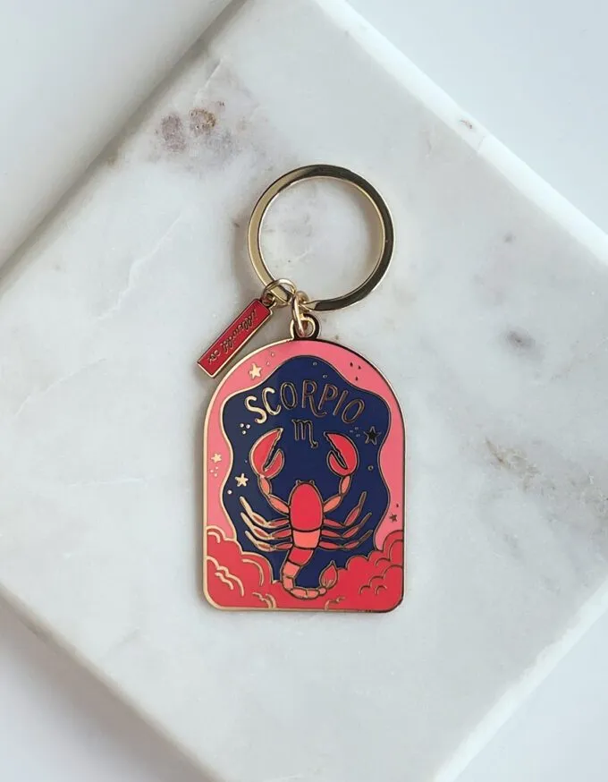 Enamel Key Chain Zodiac