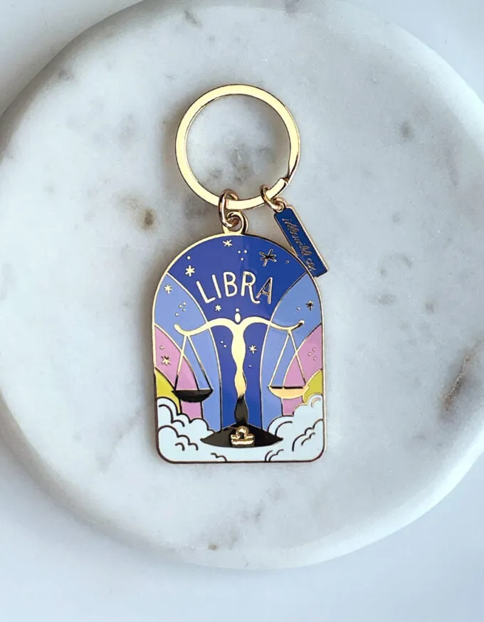 Enamel Key Chain Zodiac