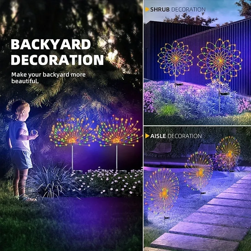 Enhance Your Outdoor Decor with Solar Garden Firework Lights