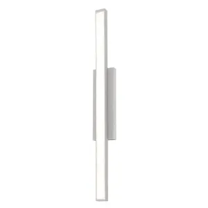 Gale 36 in. LED Outdoor Wall Sconce 1400 lumens 3000K Emergency Battery Included Gray Finish