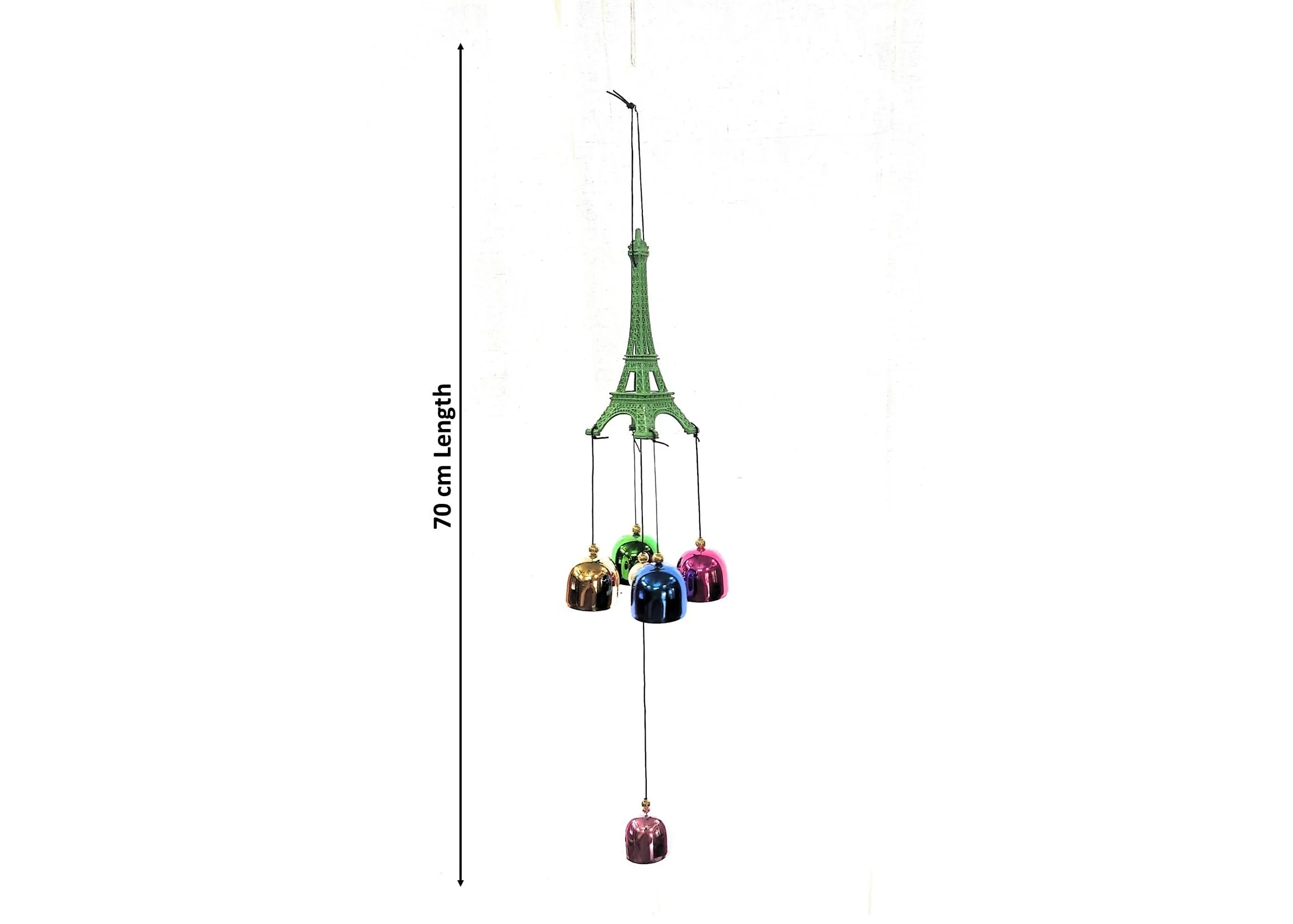 Goodmarts Fengshui Metal Decorative Wind Chimes for Home Balcony Garden Positive Energy, Home Decor Hanging Long Brass Bells Gifts for Loved Ones. (B001-SS)