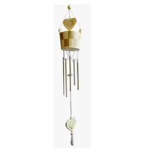 Gupta Fancy Store Metal Wind Chime (Light Brown)