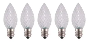 Hometown Holidays 24771 Bulb, Candelabra Lamp Base, LED Lamp, Crystal Cool White Light :BX25: QUANTITY: 1