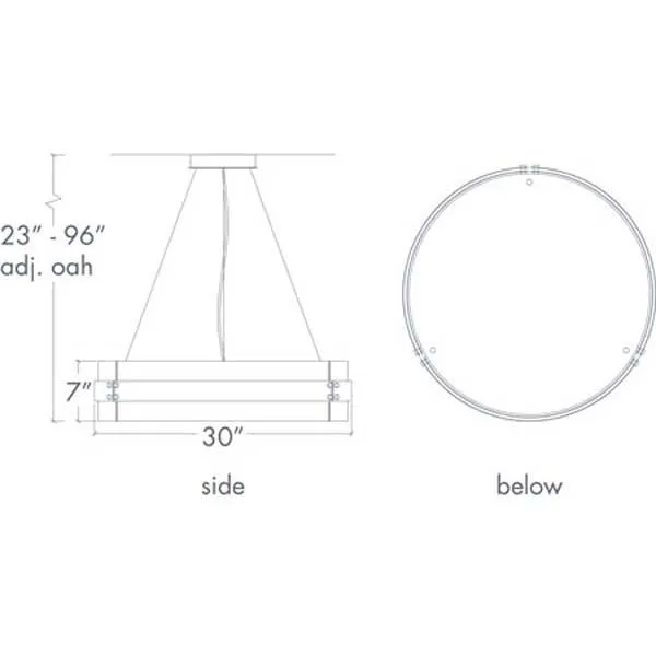 Invicta 16354-30-SM Indoor/Outdoor Stem Mount Pendant By Ultralights Lighting