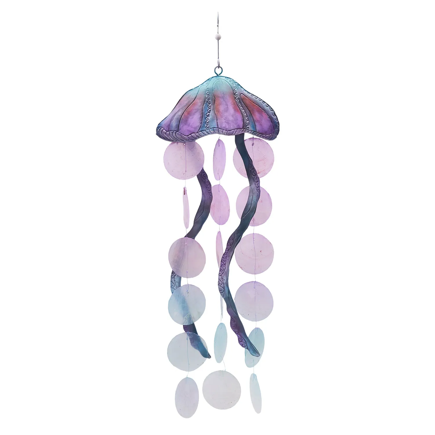 Jellyfish Capiz Chime