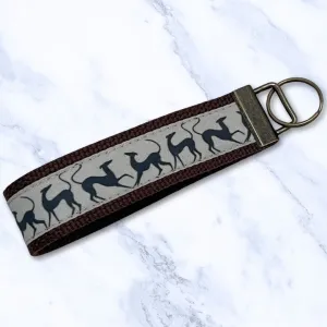 Key Leash Prancy Hounds Khaki