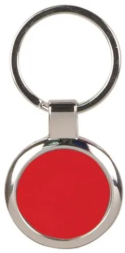 Keychain Circle with Silver Trim