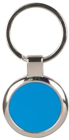 Keychain Circle with Silver Trim