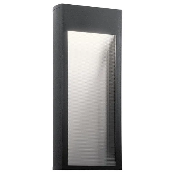 Kichler 49363BKTLED Ryo 20.5" LED 1 Light Wall Light Textured Black