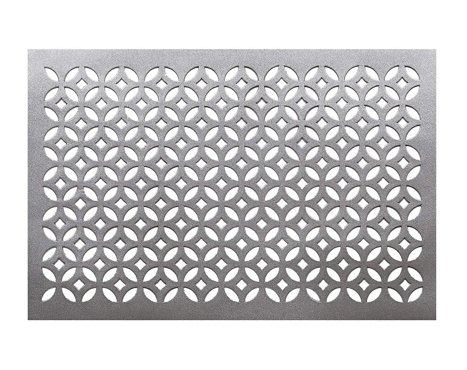 Kuber Industries Rectangular Soft Leather Table Placemats, Set of 4 (Silver), Standard (HS39KUBMART021927)