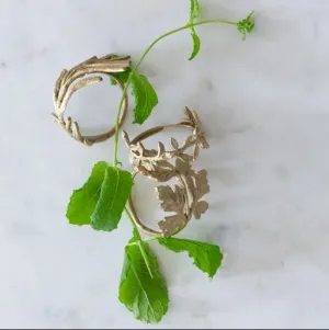 Leaf Napkin Rings - Set of Six