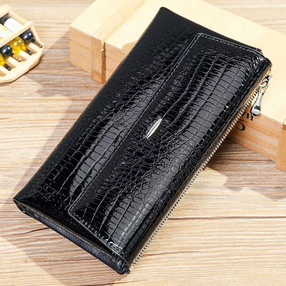 Luxury CrocLeather Long Wallets