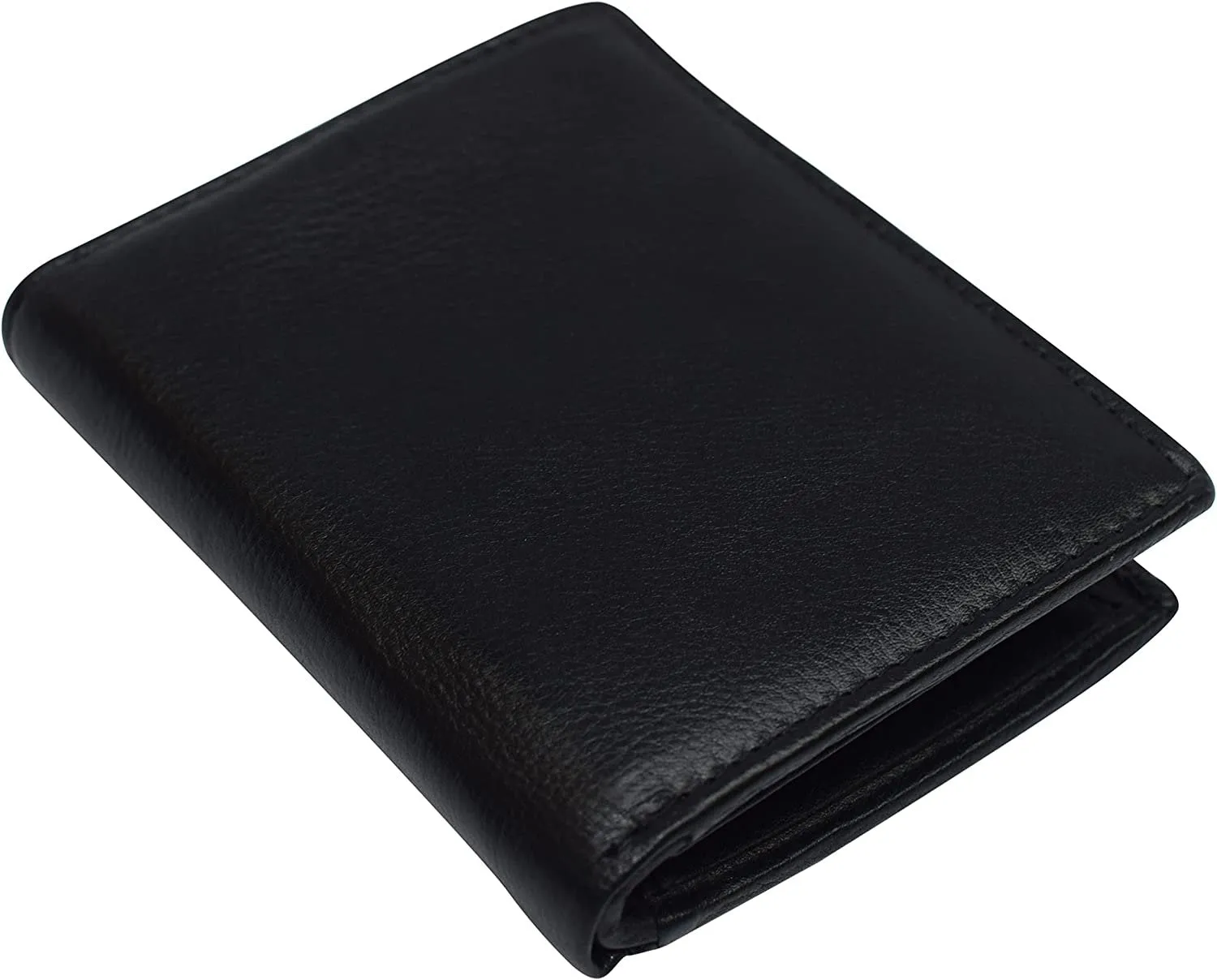 Marshal Men's Genuine Leather Hipster Style Bifold Trifold RFID Blocking Wallet with ID Window