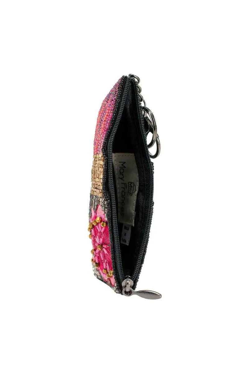 Mary Frances Glammed Up Beaded Coin Purse/Key Fob CP S001-829  | Lip Stick | Clearance Final Sale