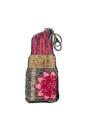 Mary Frances Glammed Up Beaded Coin Purse/Key Fob CP S001-829  | Lip Stick | Clearance Final Sale