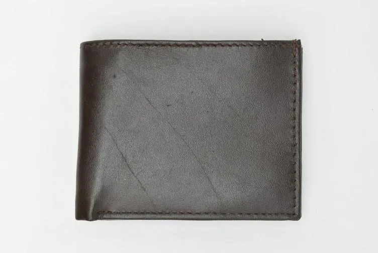 Men's Genuine Leather Bi-fold Wallet