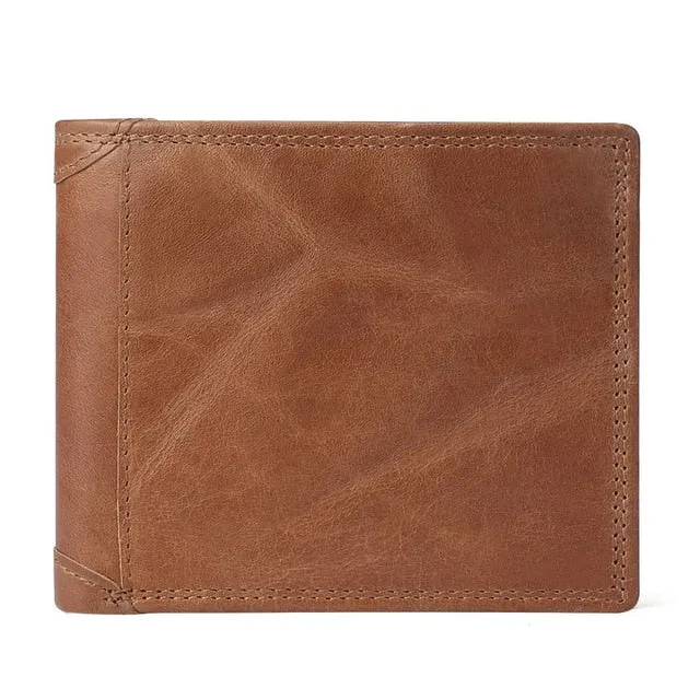 Men's Leather Bi-Fold Wallet