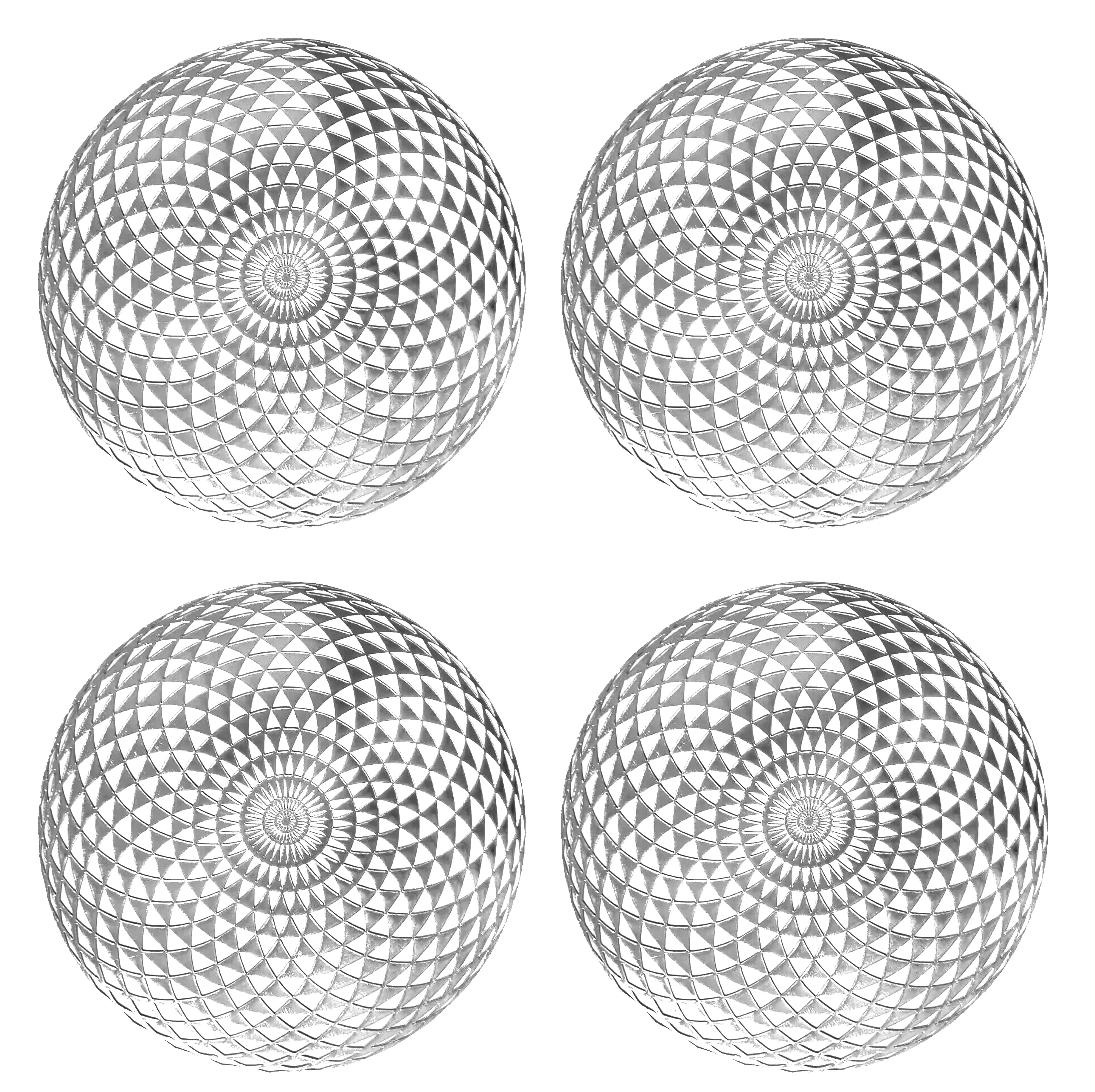 Metallic Placemats Set of 4 - Easy to Clean, Washable Decorative Place Mats for Kitchen and Dining Table - Non-Slip Round Table Mats - Dinnerware & Accessories - Dining Table Centerpiece Décor