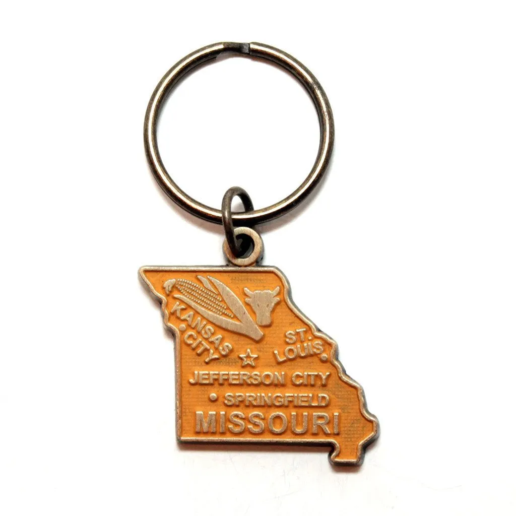 Missouri Key Chain - High Quality Thick Metal State Love Key Ring