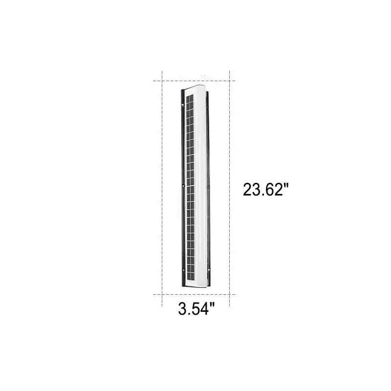 Modern Long Acrylic Solar LED Waterproof Outdoor Garden Wall Light