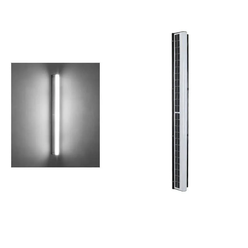 Modern Long Acrylic Solar LED Waterproof Outdoor Garden Wall Light