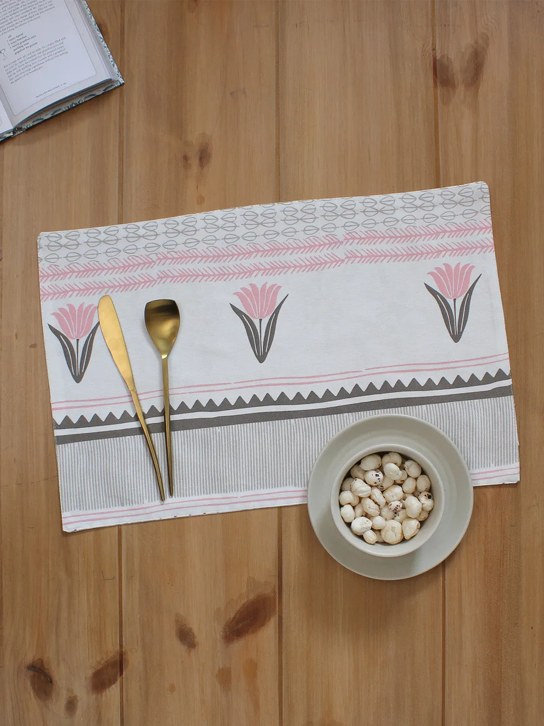 Mrinaal - Set Of 4 Placemats (Pink)