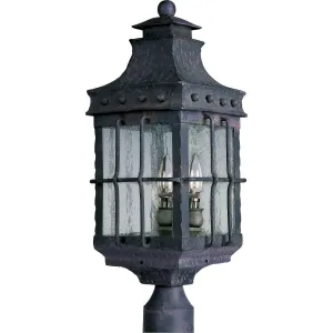 Nantucket 23 in. 3 Lights Lantern Head Black Finish