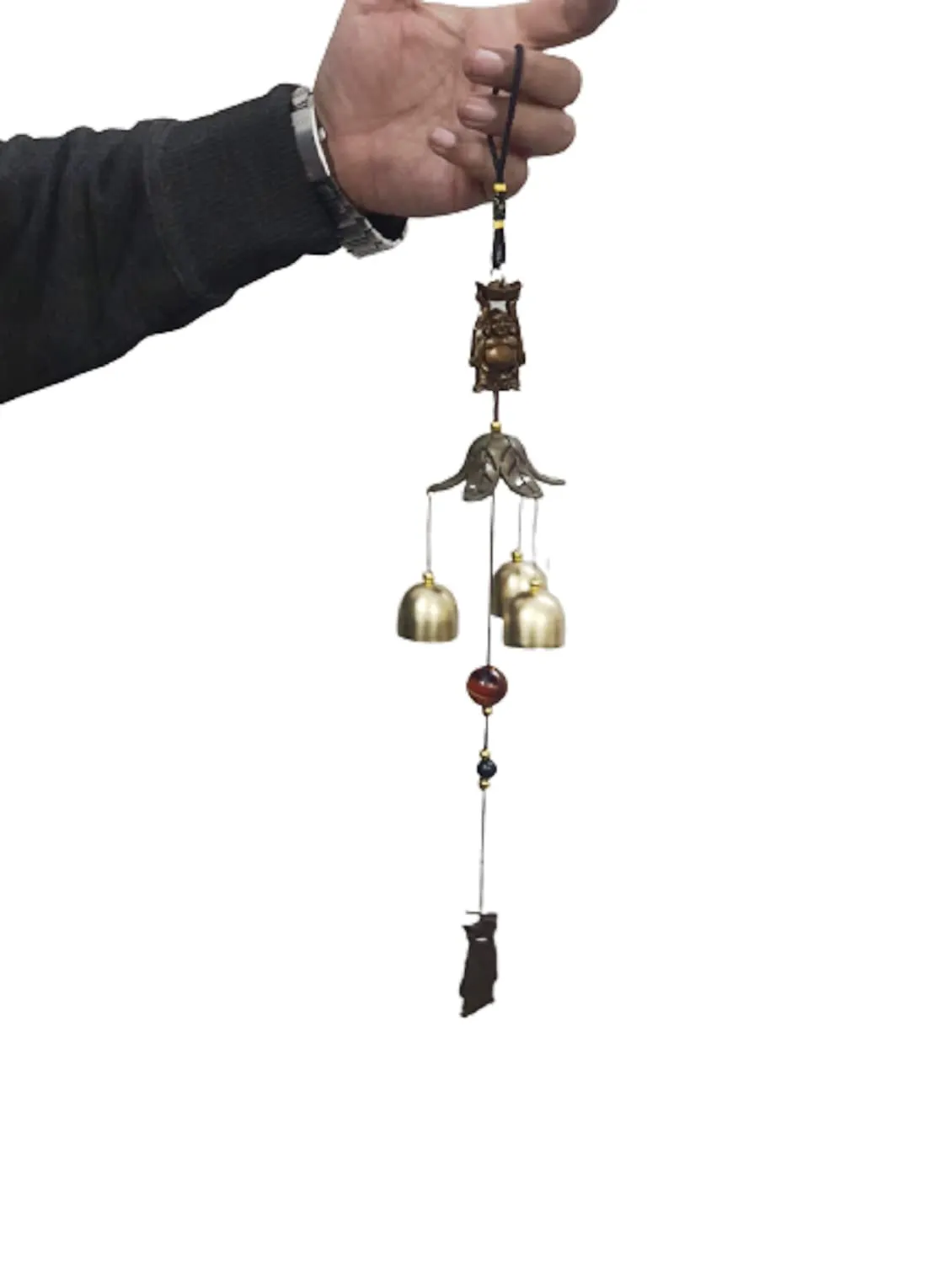 numeroastro Hanging Wind Chime (Laughing Buddha Design) (40 Cms) (1 Pc)