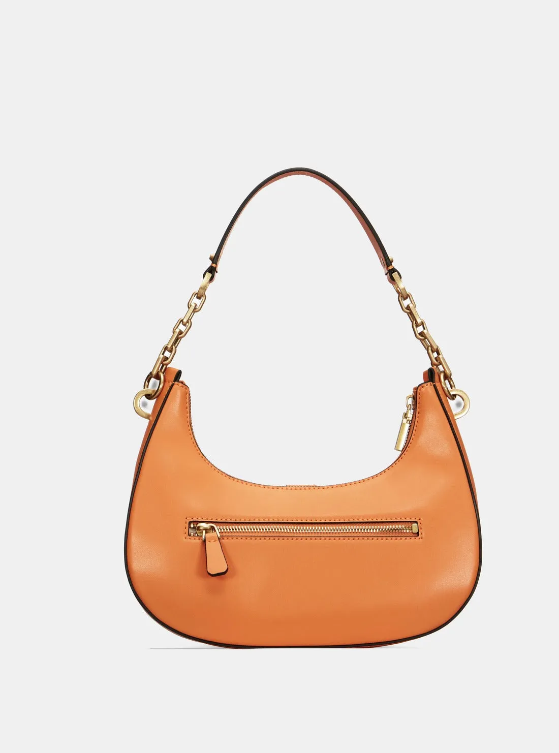 Orange Kuba Top Zip Shoulder Bag