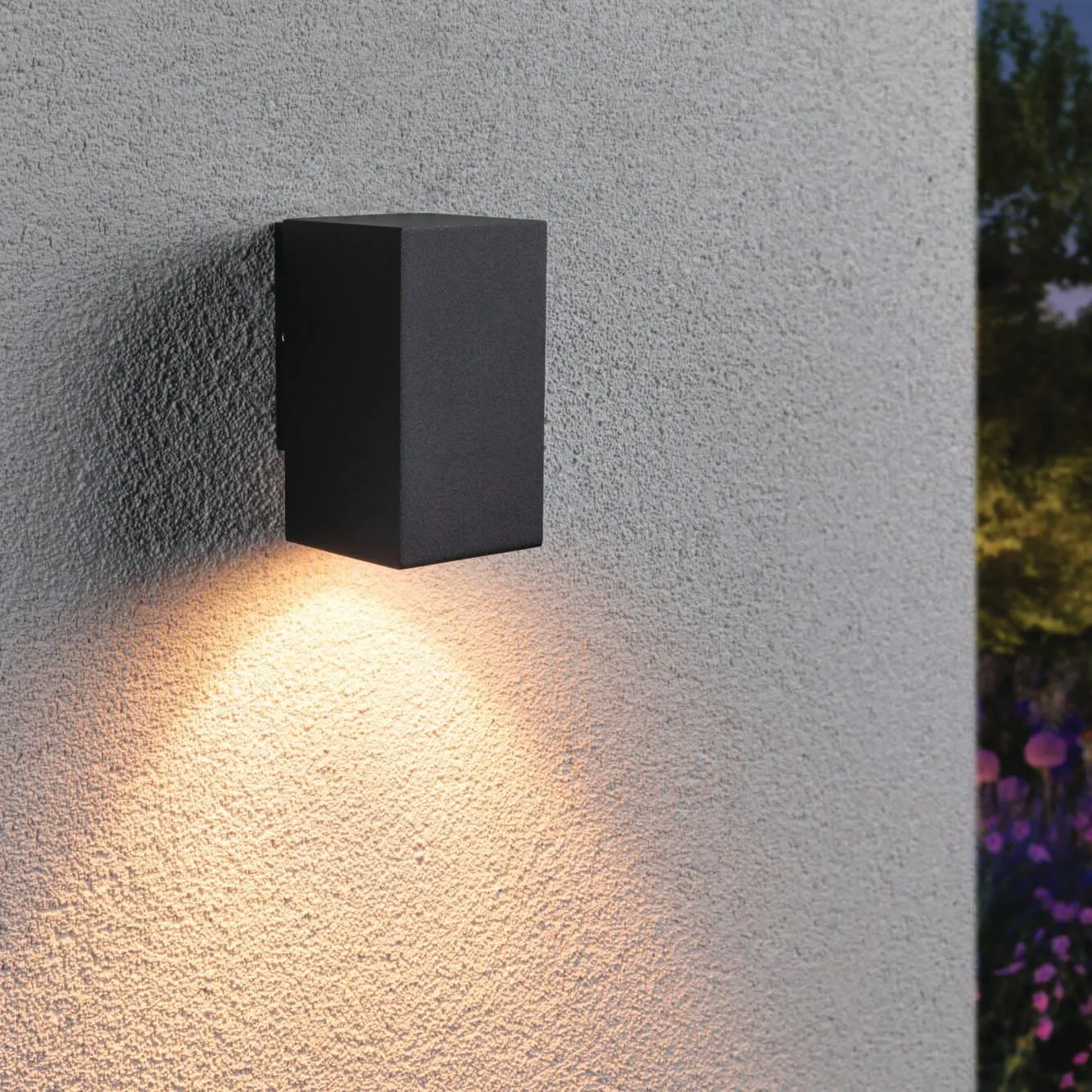 Outdoor Flame Insect Friendly 5.2W LED Single Output Wall Light in Anthracite