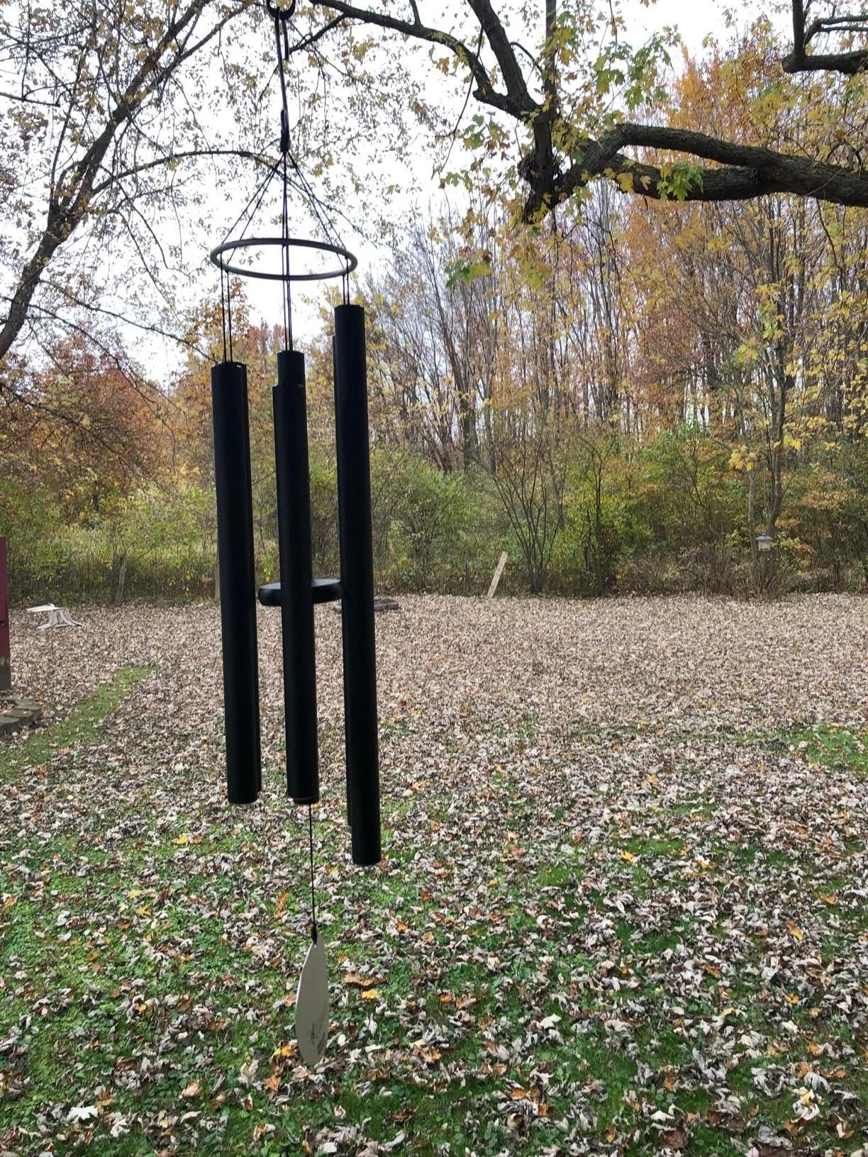 Paradigm Pictures 30 inch Big Wind Chimes for Home Balcony Positive Energy (Big Black 6 Pipe Metal)