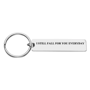 Personalized Drive Safe Message Tag Keychain 2PCS | Jovivi