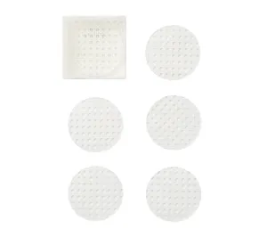 Reed Coasters in White, Set of 6 in a Caddy