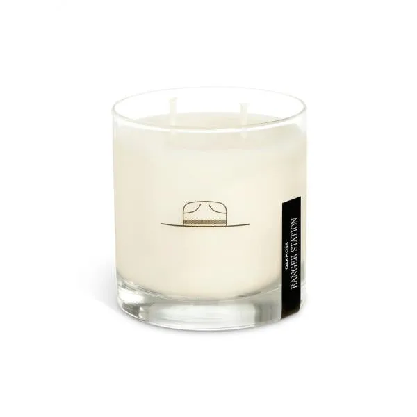 ROCKS GLASS CANDLE - OAK MOSS