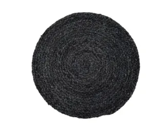 S/4 Charcoal Woven Placemats