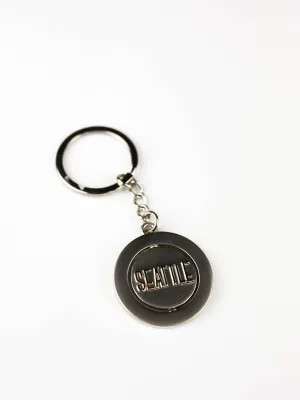 Seattle Skyline Spinning Keychain