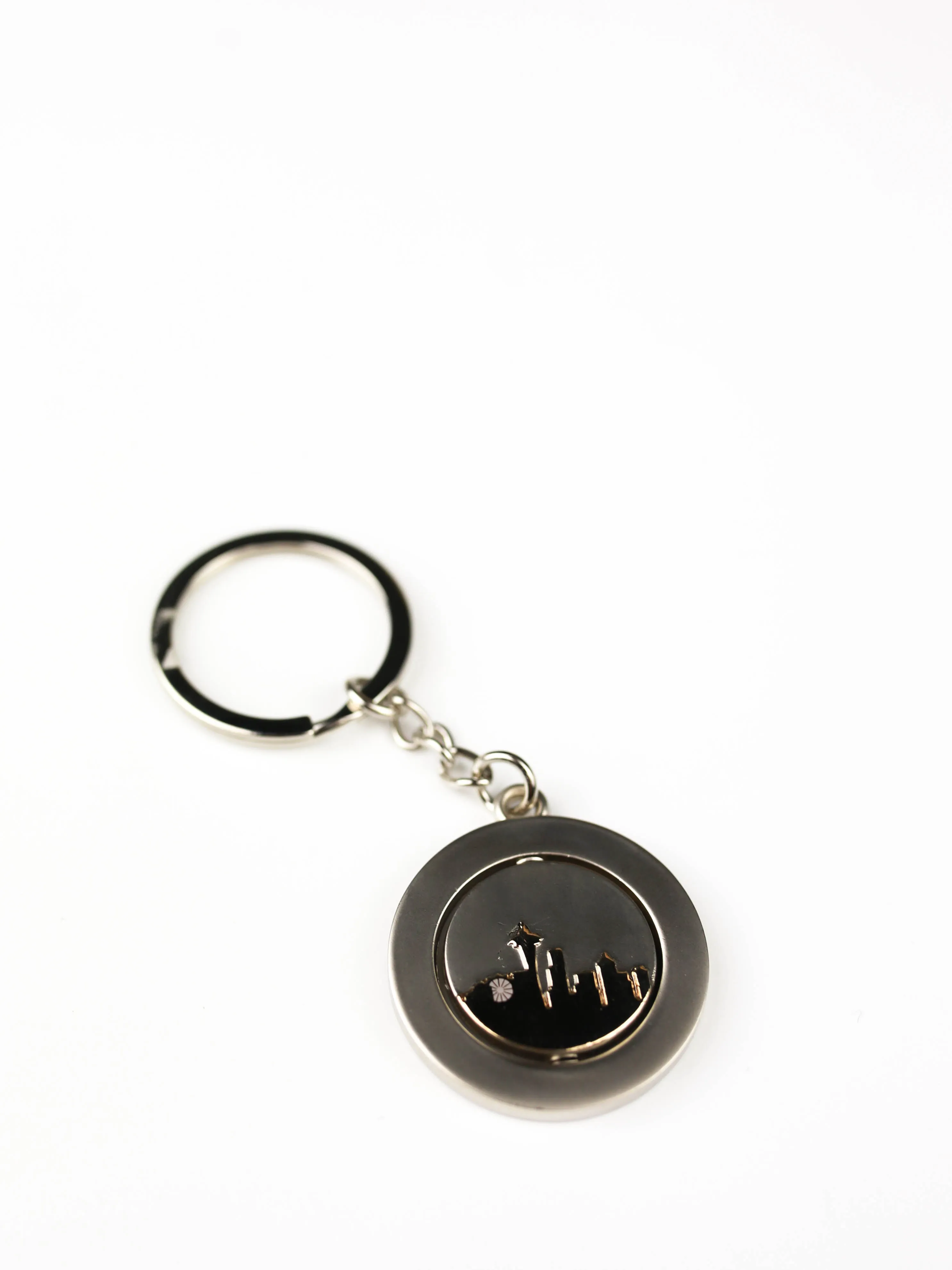 Seattle Skyline Spinning Keychain