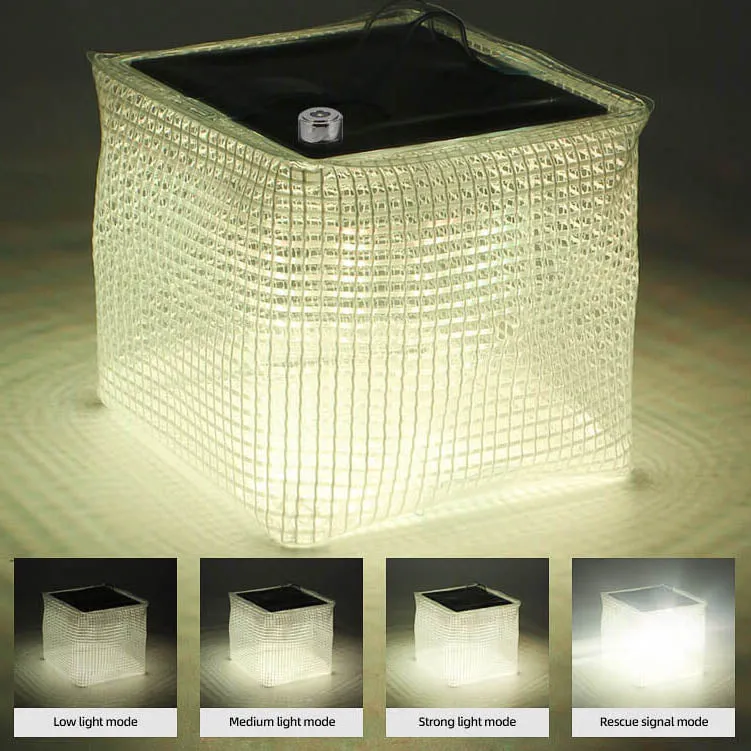 Solar Multi-Functional Folding PVC Clip Mesh Camping LED Outdoor Lights