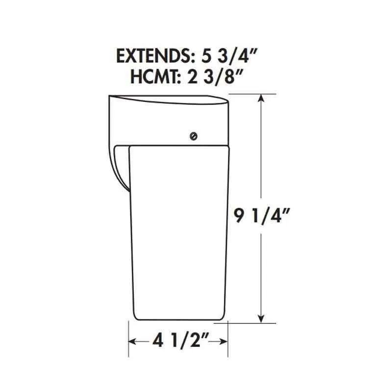 SPJ Lighting SPJ109 L900C 4000K Wall Mount Cylinder