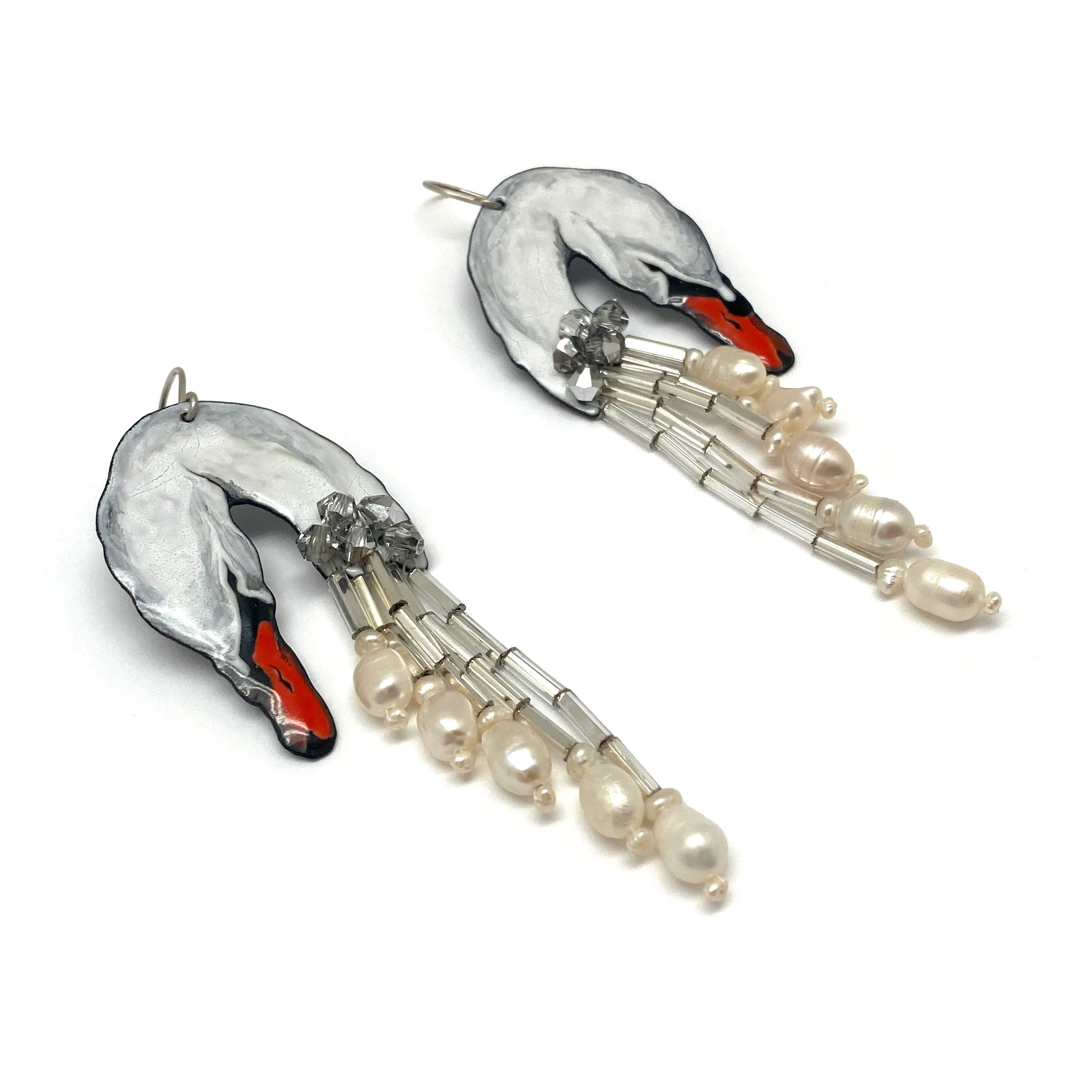 Swan Song Dangle Earrings