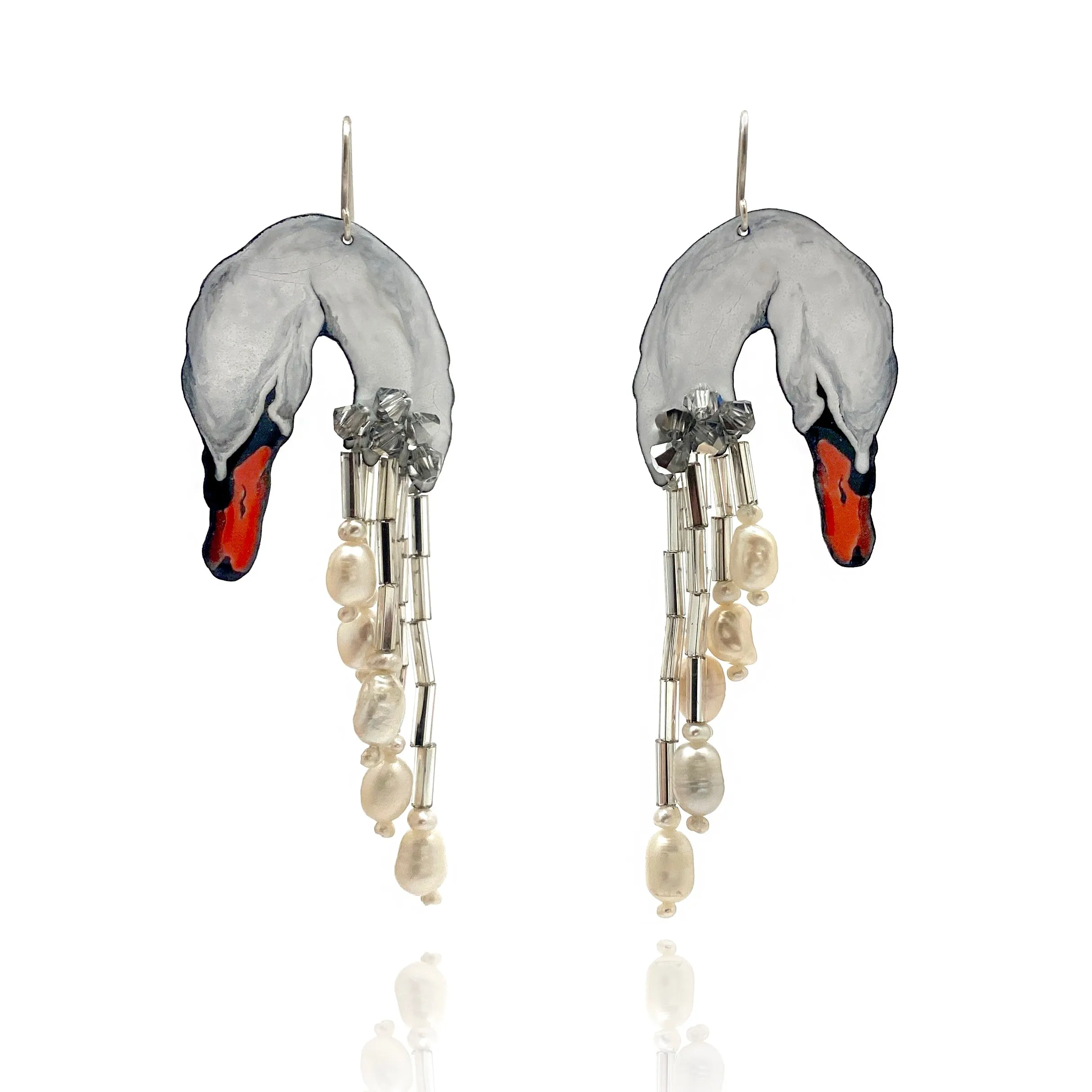 Swan Song Dangle Earrings