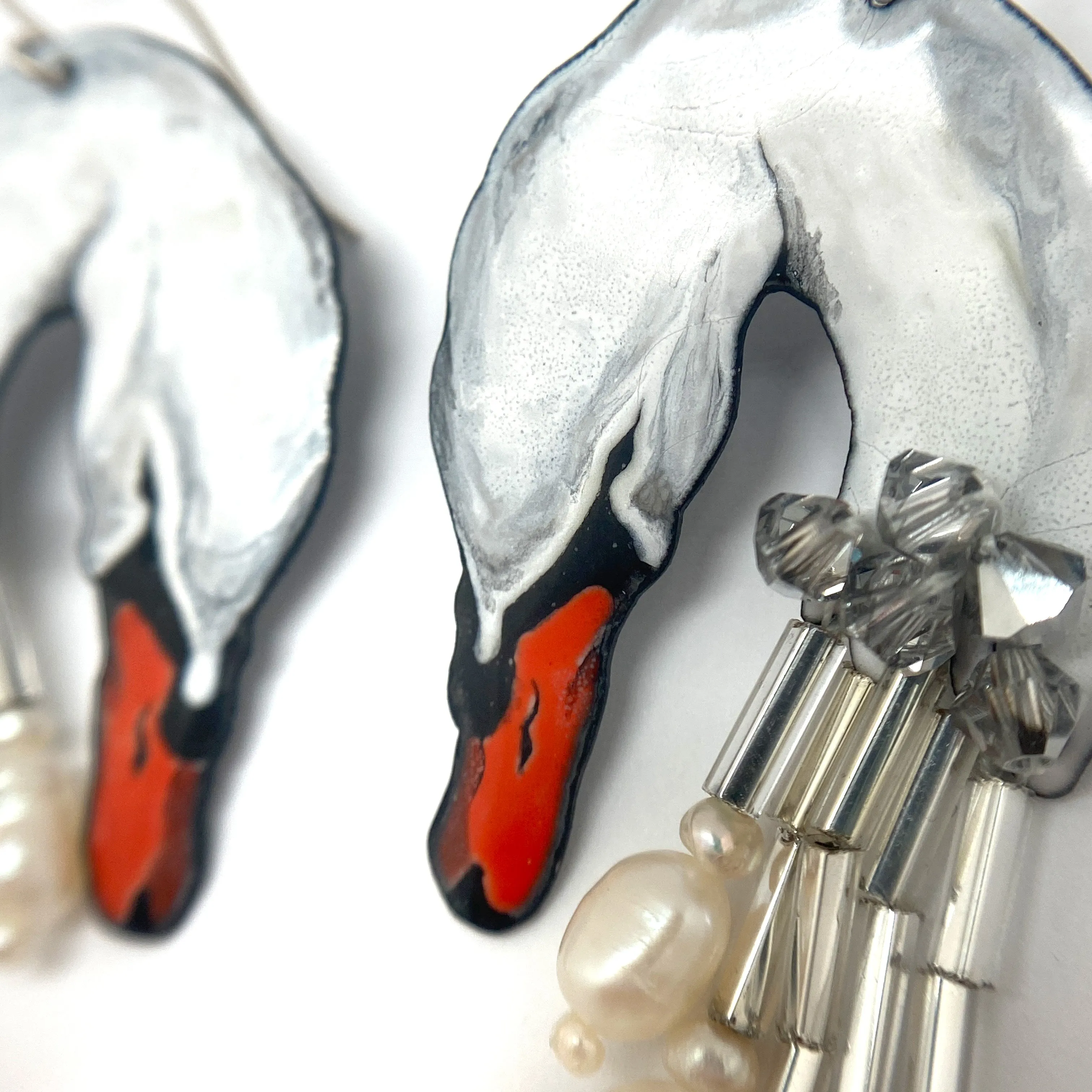 Swan Song Dangle Earrings