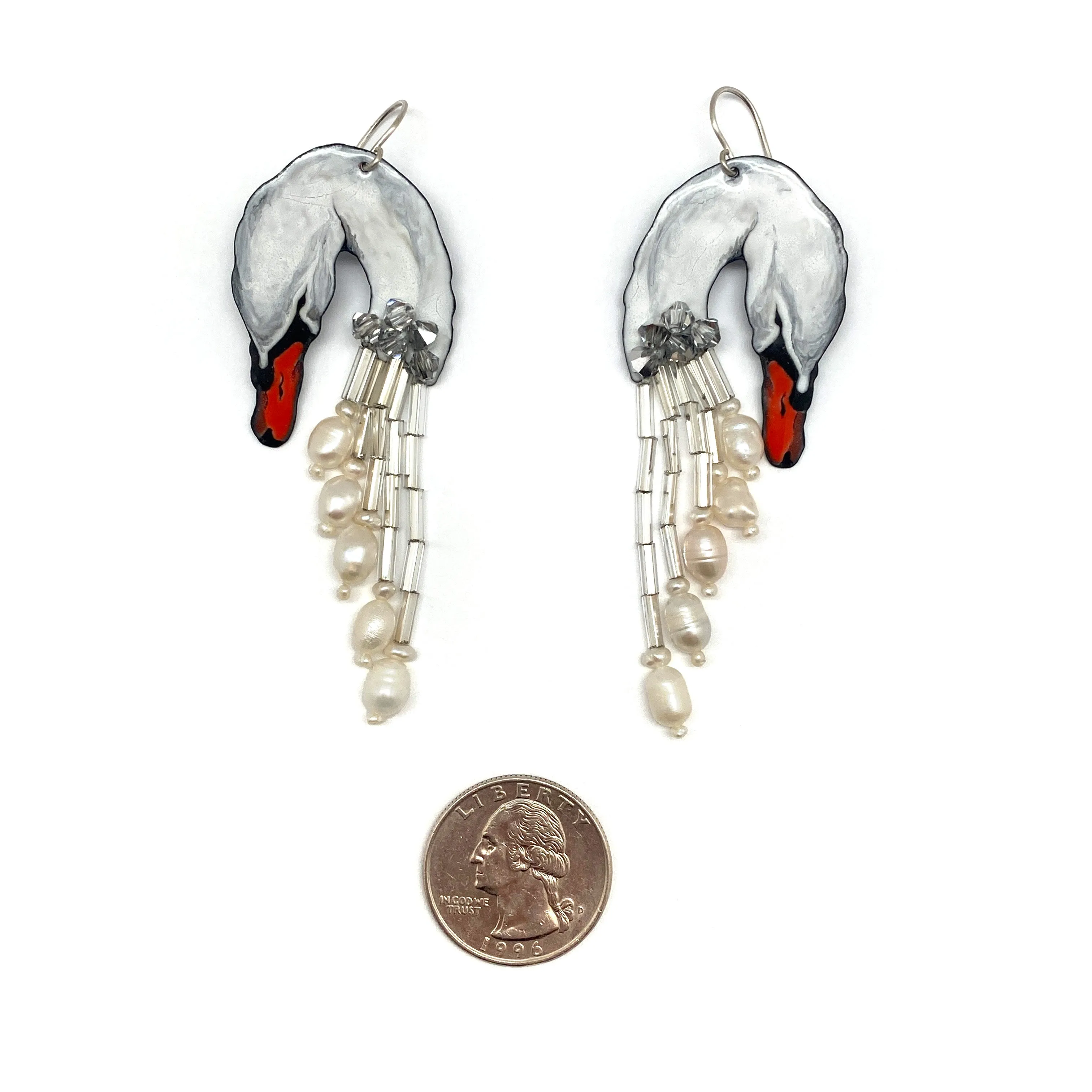 Swan Song Dangle Earrings