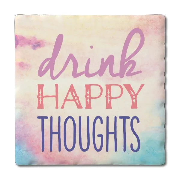 Thoughts – Square Single Coaster – Square Single Tile Coaster