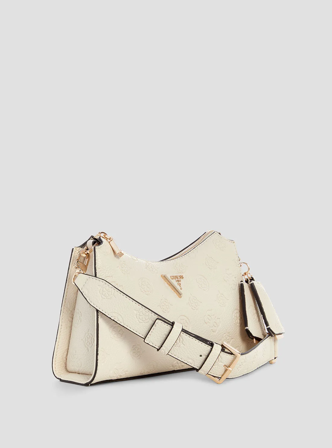 White Cresidia Top Zip Shoulder Bag