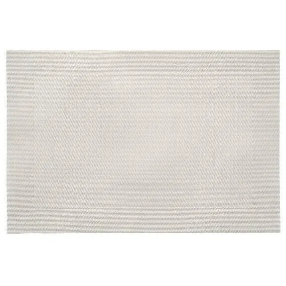 Woven PVC 19" x 13 " Placemat - White