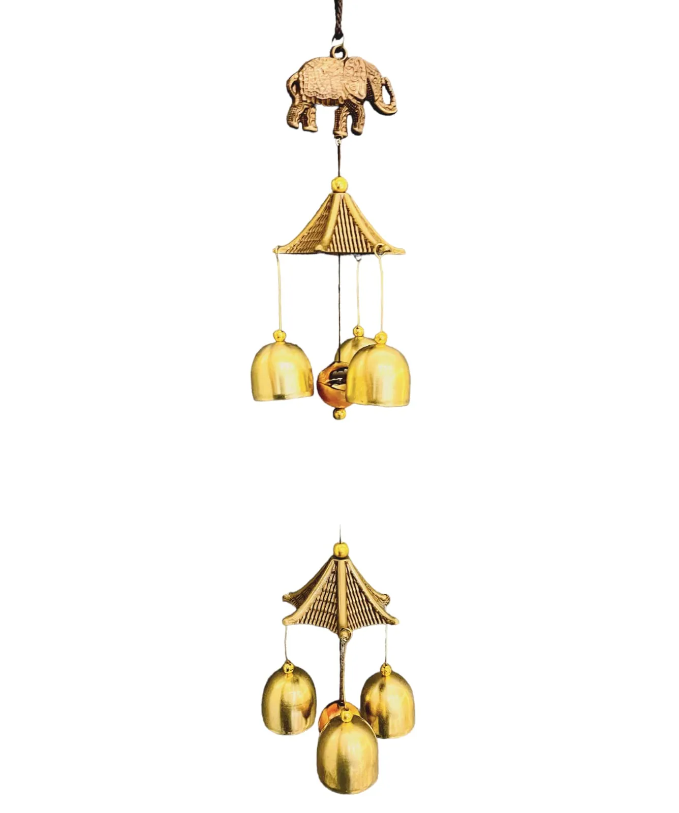 WS Wind Chime for Home Positive Vibes | 6 Brass Bells Hanging Wind Chime | Elephant 6 Bells Wind Chime