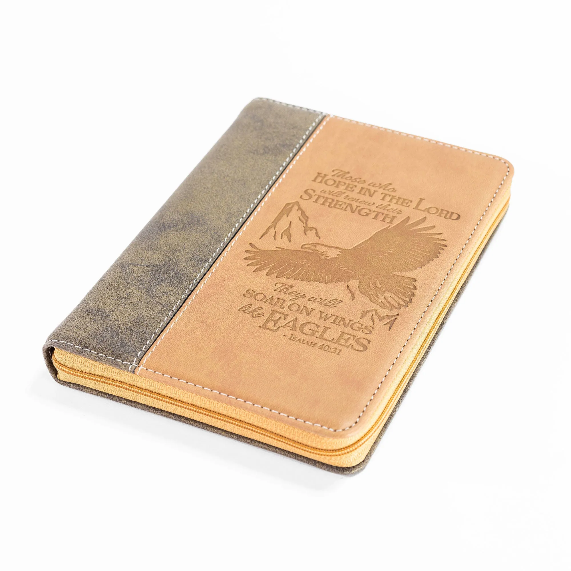 Zippered Journal - Brown Wings Of Eagles